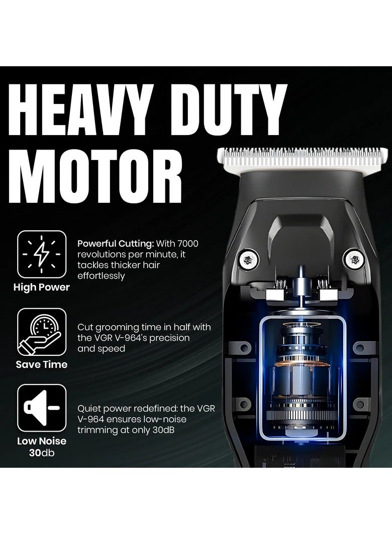 V-964 Professional Hair Trimmer Cord/Cordless For Men's Multicolor