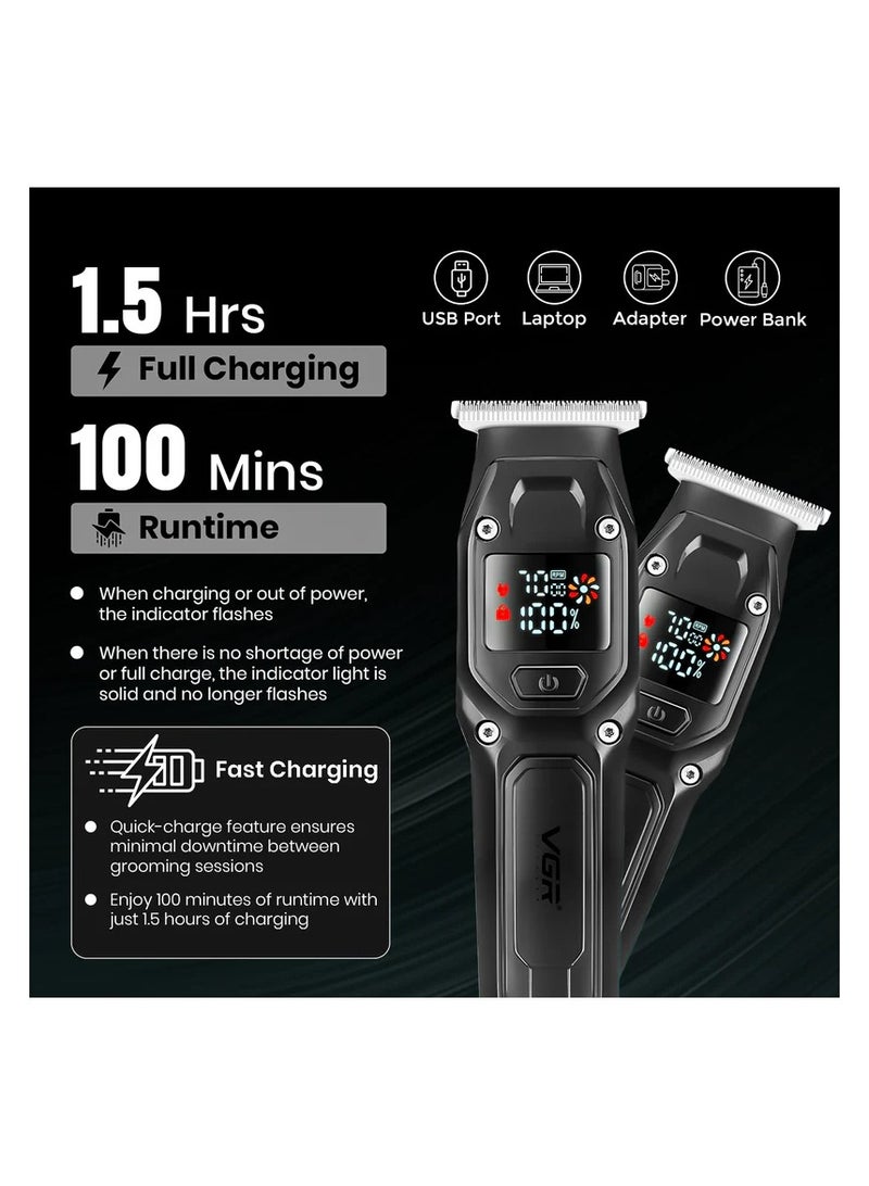 V-964 Professional Hair Trimmer Cord/Cordless For Men's Multicolor