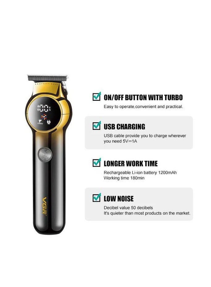 VGR V-989 Hair Trimmer For Men Black - Image 3
