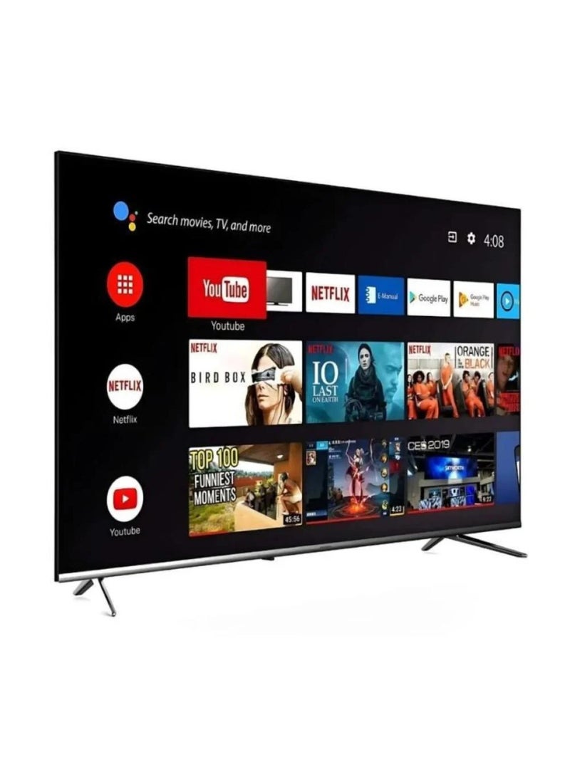 KMC 75 Inch TV screen, Web OS, Smart 4K, Frameless, Internal Receiver, 2 Remotes, 2 Years Agent Warranty 5E-QN27-6WHA Black - Image 1