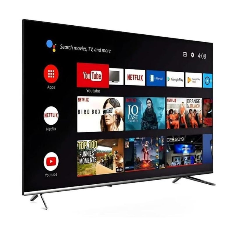 KMC 75 Inch TV screen, Web OS, Smart 4K, Frameless, Internal Receiver, 2 Remotes, 2 Years Agent Warranty 5E-QN27-6WHA Black - Image 2