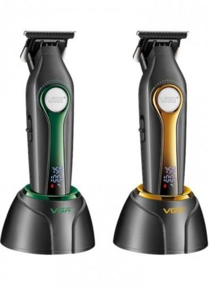 VGR Hair Trimmer Professional Cordless Barber Rechargeable Clippers Hair Cutting Machine BLDC Motor Hair Trimmer for Men V-993 Black - Image 1