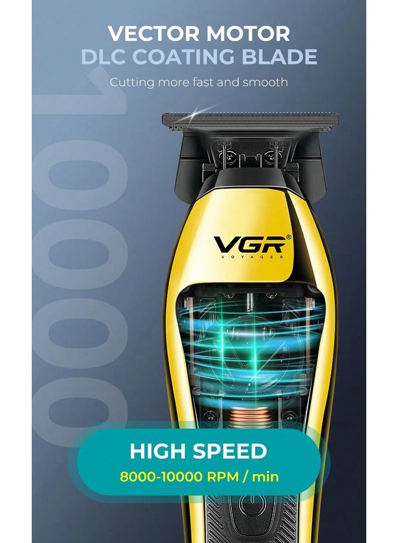 VGR - Hair Trimmer Professional Barber Clippers 10000 RPM Hair Cutting Machine Vector Motor Trimmers Haircut Trimmer for Men V-994 Multicolor - Image 1