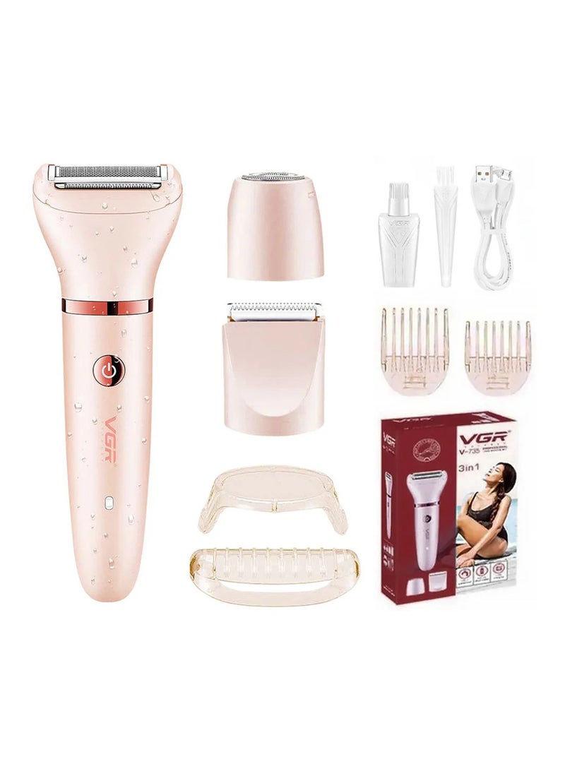 VGR - Professional Lady Shaver Set 3-in-1 V-735 Multicolor - Image 1