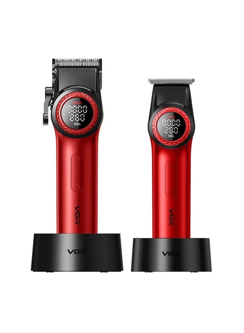 V-001PRO & V-977 Professional Barber Combo Red