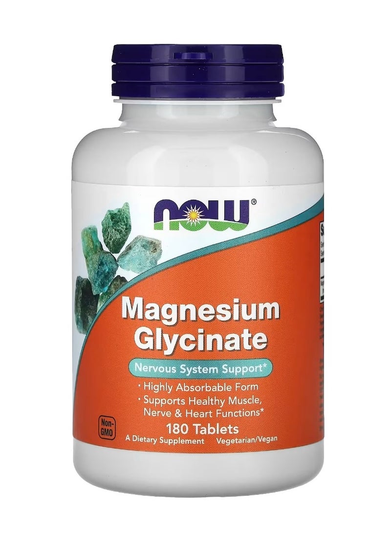 ناو فودز مغنيسيوم جليسينات 180 قرص - Image 1