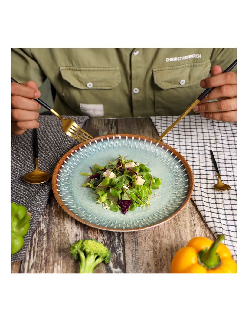 رويال فورد Royalford 10.3" Fine Stone Melamineware Dinner Plate- RF12382/ Light-Weight and Food-Grade Plates with Elegant Design Multicolor  - Image 5