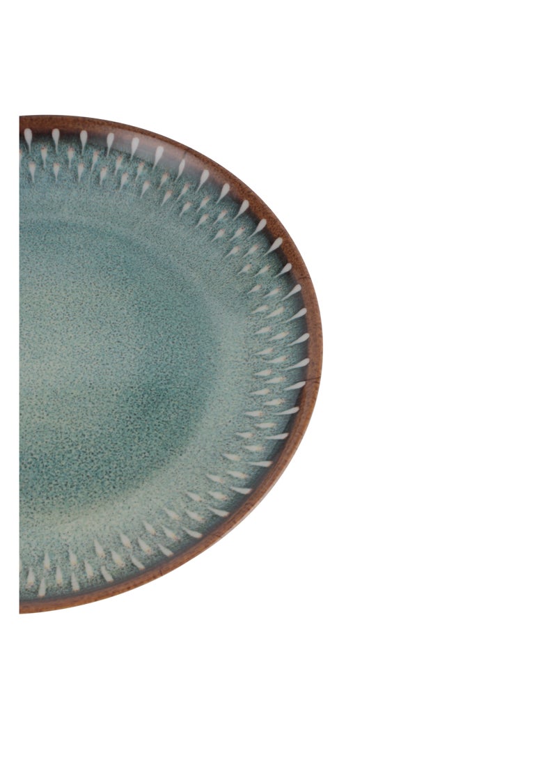 رويال فورد Royalford 8.5" Fine Stone Melamineware Flat Plate- RF12383/ Elegant Color, Perfect for Entrees, Pasta, Salads, Desserts, Sandwiches, Steaks, Main Course Meals/ Lightweight Flatware, Serveware, Dishwasher-Safe Multicolor  - Image 4