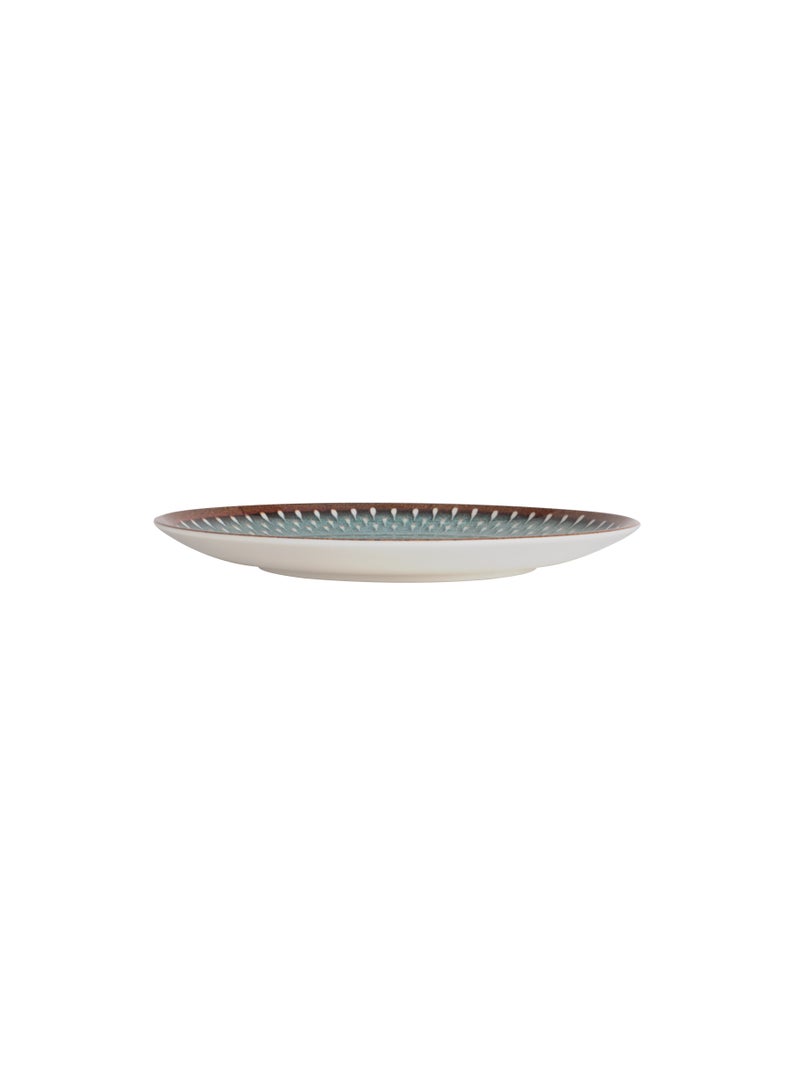 رويال فورد Royalford 8.5" Fine Stone Melamineware Flat Plate- RF12383/ Elegant Color, Perfect for Entrees, Pasta, Salads, Desserts, Sandwiches, Steaks, Main Course Meals/ Lightweight Flatware, Serveware, Dishwasher-Safe Multicolor  - Image 2