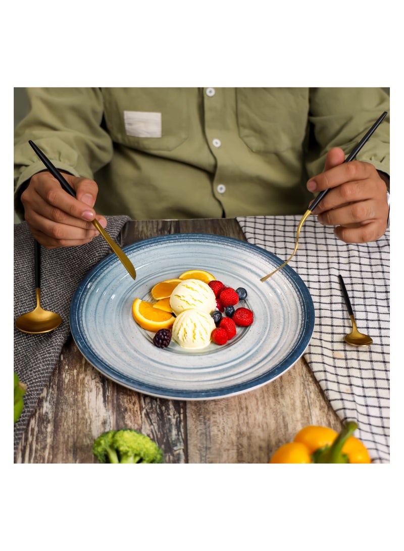 رويال فورد Royalford 10.5" Fine Stone Melamineware Dinner Plate- RF12372/ Light-Weight and Food-Grade Assorted - Image 4