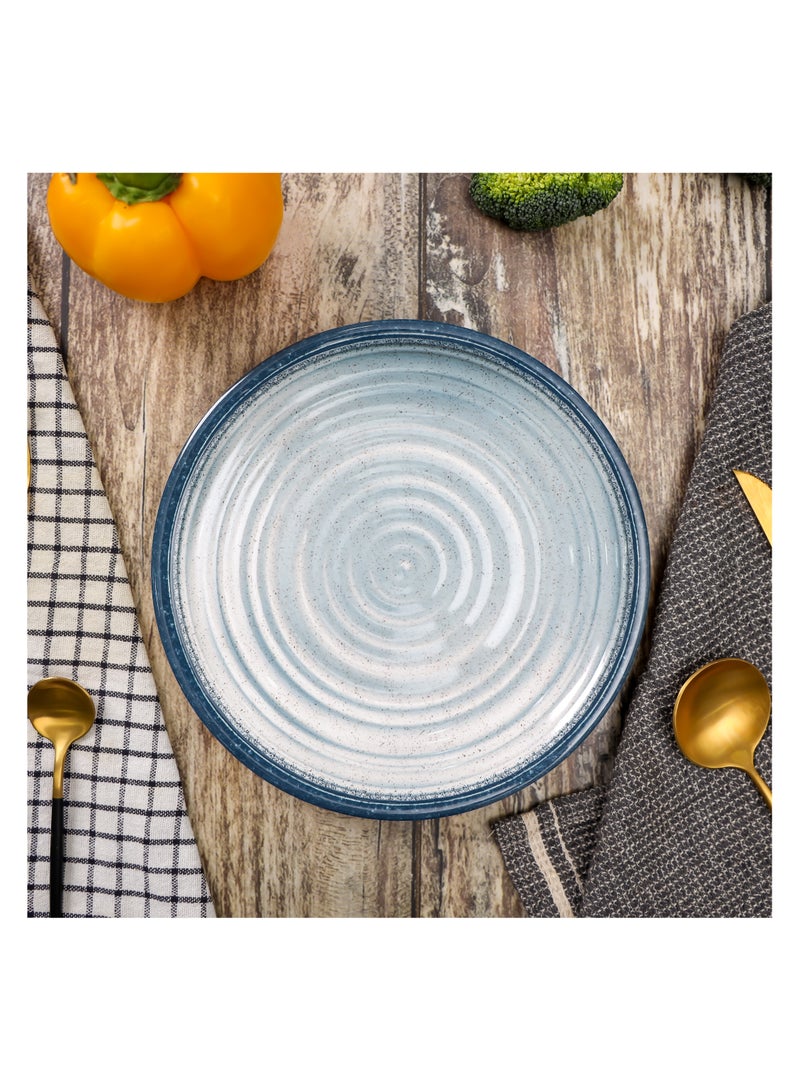 رويال فورد Royalford 8.5" Fine Stone Melamineware Flat Plate- RF12373/ Elegant Color, Perfect for Entrees, Pasta, Salads, Desserts, Sandwiches, Steaks, Main Course Meals/ Lightweight Flatware Assorted Colors  - Image 4