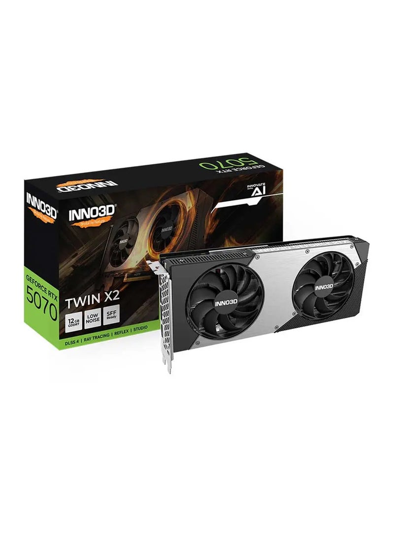 INNO3D GeForce RTX 5070 TWIN X2 Graphics Card Black/Grey  - Image 1