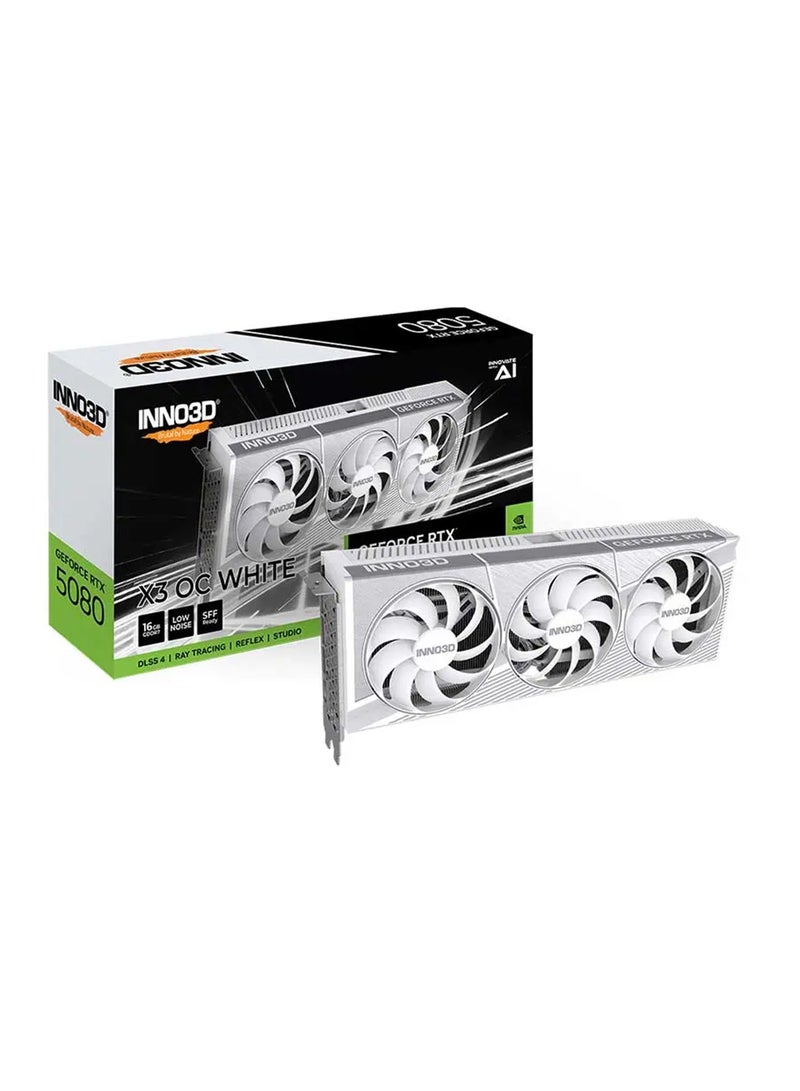 INNO3D GeForce RTX™ 5080 X3 OC WHITE Graphics Card White  - Image 1