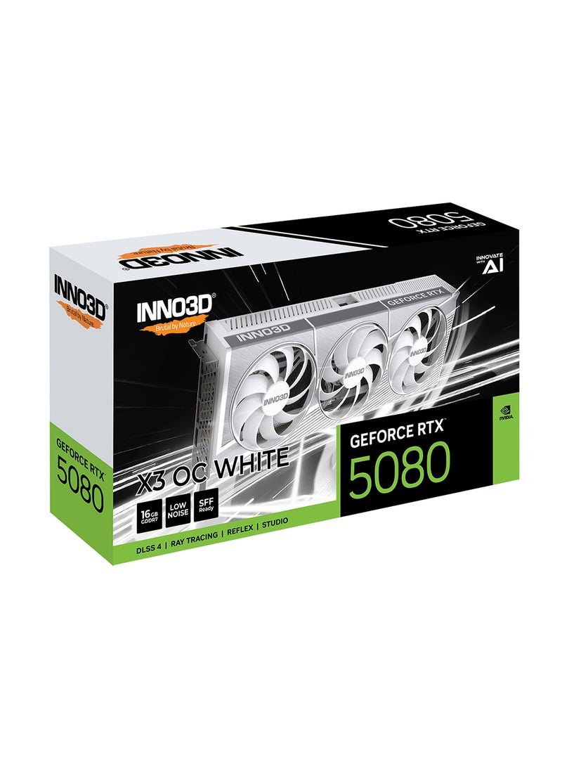 INNO3D GeForce RTX™ 5080 X3 OC WHITE Graphics Card White  - Image 3