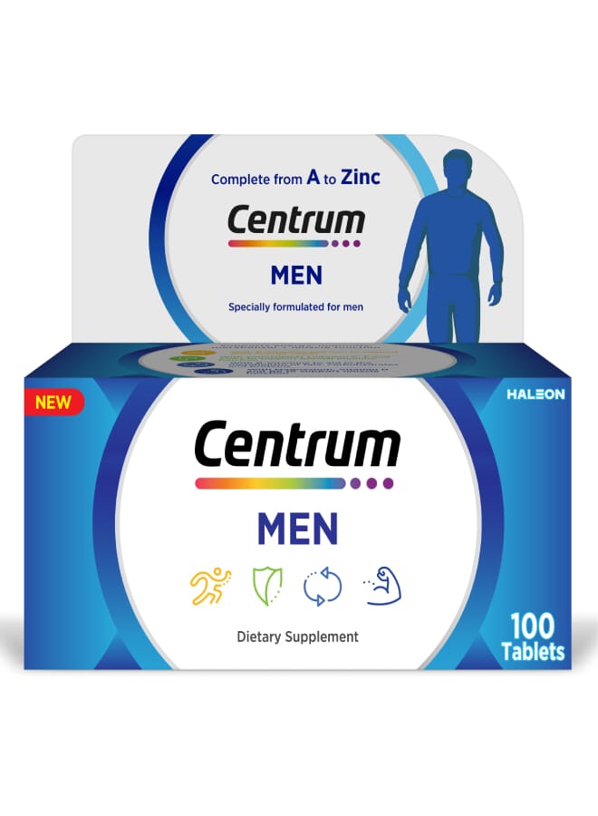 سنتروم Centrum Men 100 Tablets  - Image 1
