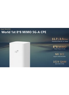 Zowee Technology CPE5 Pro 5G Router, WiFi 7 Upto 3600 Mbps - H165-383 | White  - Image 2