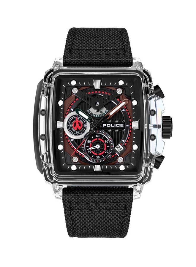 بوليس - Men's Clout Quartz Multi-Function Watch with TR90 Case & Four Distinct Straps, 43mm - Image 1