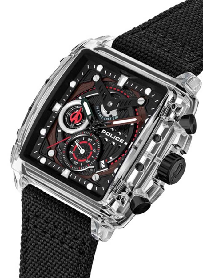 بوليس - Men's Clout Quartz Multi-Function Watch with TR90 Case & Four Distinct Straps, 43mm - Image 1