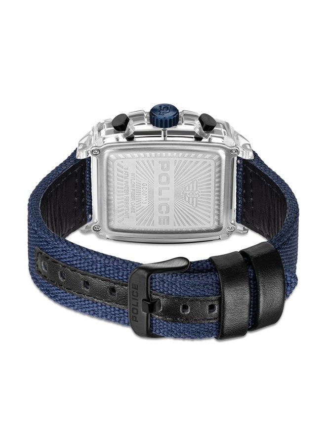 POLICE - Men's Clout 43mm Quartz Multi-Function Watch with TR90 Case & Four Distinct Straps - Image 1