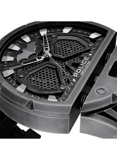 POLICE Men's Dark Side Limited Edition Batman Watch, 46mm Stainless Steel Case & Black Silicone Strap  - Image 4