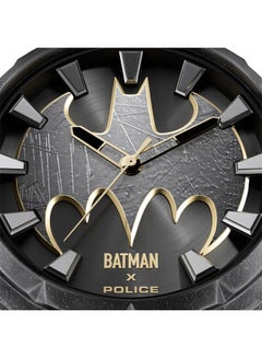 POLICE Men's Batman 45mm Analog Watch with Antique Ion-Plated Gun Dial, Batman Logo & Genuine Leather Strap  - Image 4