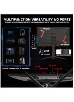 TWISTED MINDS 24-Inch Full HD 280Hz IPS Gaming Monitor, 1ms, HDR 100, Dual HDMI 2.1 & DP, Nvidia G-SYNC, AMD FreeSync, Built-in Speakers, 250 nits, 178° View, Ultra-Smooth Performance TM24FHD280IPS Black  - Image 3