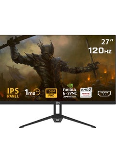 TM ECO SERIES 27” Gaming Monitor – 120Hz, 1ms Response Time, FHD 1920x1080, IPS Panel, HDMI 2.1 & DP 1.4, Adaptive Sync, Built-in Speakers, Low Blue Light, 300cd/m² Brightness, VESA Mount 75x75mm, External Power Supply, TM27FHD120IPS Black - pnsku/N70157928V/45/_/1740671346/9db2c79c-fcae-4ab3-9eb8-910b532496f5