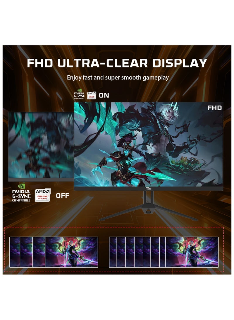 تويستيد مايندز TM22FHD1201PS 22” FHD Gaming Monitor – 120Hz Refresh Rate, 1ms Response Time, IPS Panel, HDMI 2.1 & DP 1.4, Adaptive Sync, Ultra-Slim Bezel Black - Image 2