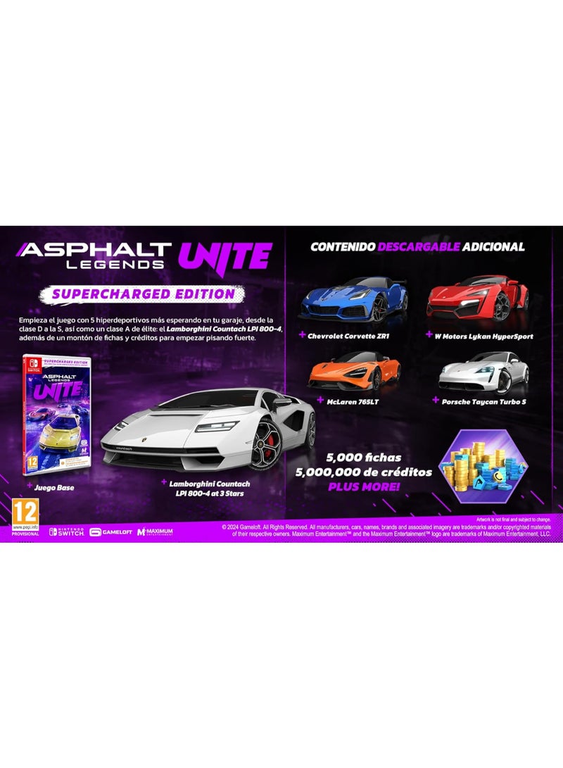 Maximum Games Asphalt Legends: Unite - Supercharged Edition - Nintendo Switch  - Image 2