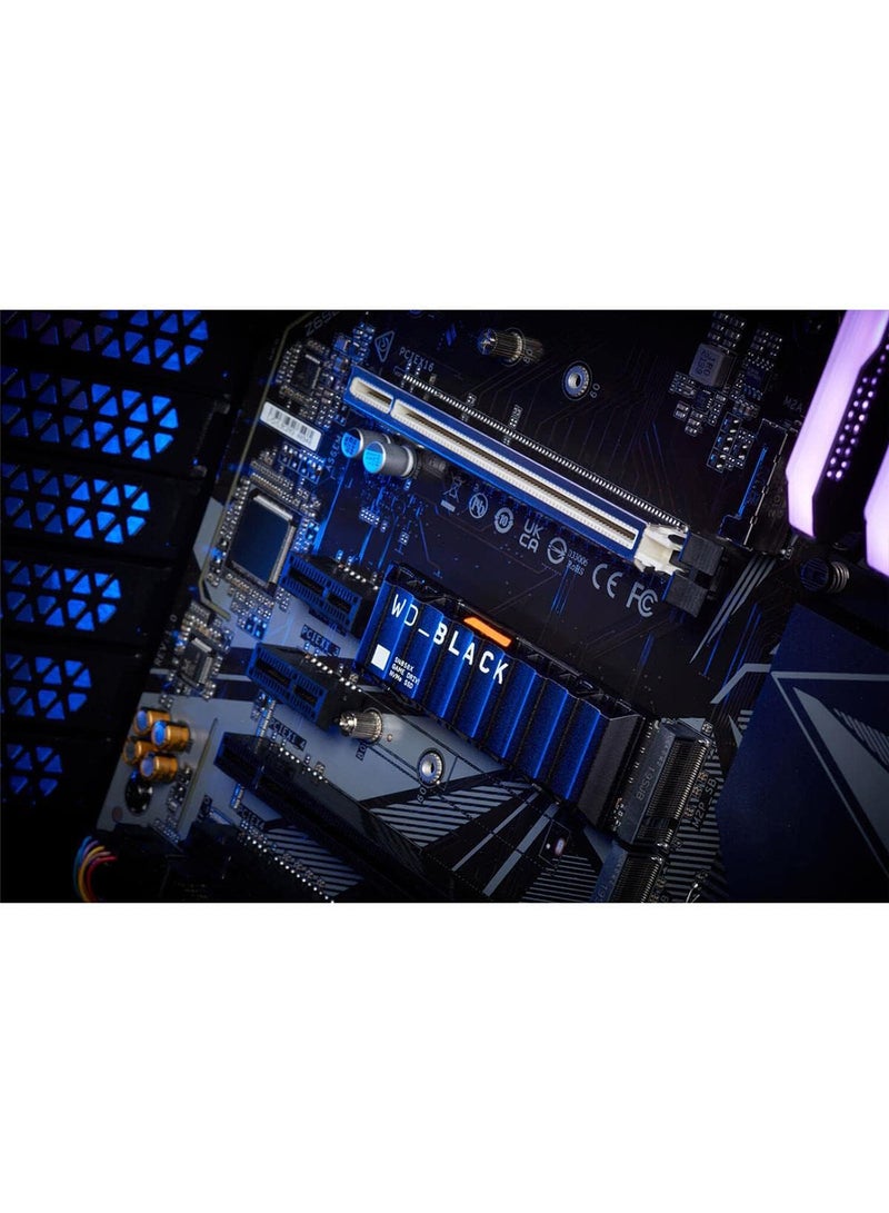 WD - 2TB SN850X NVMe Internal Gaming SSD Solid State Drive with Heatsink - Works with Playstation 5, Gen4 PCIe, M.2 2280, Up to 7,300 MB/s - WDBB9H0020BNC-WRSN 2 TB - Image 1