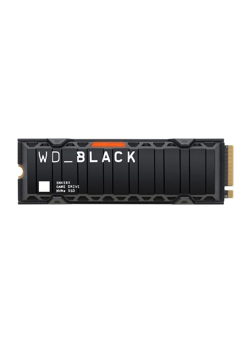 WD - 2TB SN850X NVMe Internal Gaming SSD Solid State Drive with Heatsink - Works with Playstation 5, Gen4 PCIe, M.2 2280, Up to 7,300 MB/s - WDBB9H0020BNC-WRSN 2 TB - Image 1