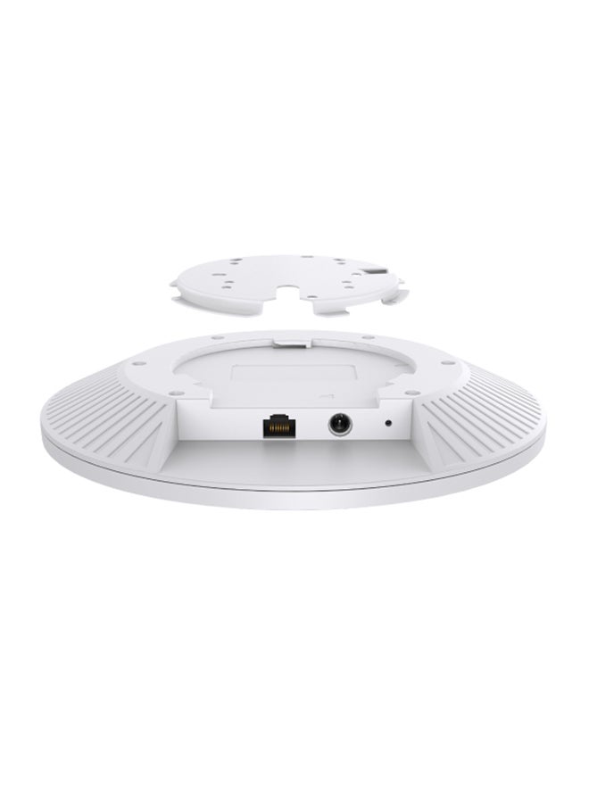 TP-LINK EAP772 BE9300 Tri-Band Wi-Fi 7 Ceiling Mount Access Point - 2.5G Ethernet, 574 Mbps (2.4 GHz), 2880 Mbps (5 GHz), 5760 Mbps (6 GHz), 320 MHz Bandwidth, AI Roaming, Mesh Support, MU-MIMO, OFDMA, WPA3 Security, Bluetooth 5.2, Centralized Management, PoE, Wall/Ceiling Mountable, 140㎡ Coverage White  - Image 2