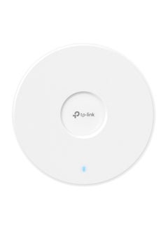 TP-LINK EAP772 BE9300 Tri-Band Wi-Fi 7 Ceiling Mount Access Point - 2.5G Ethernet, 574 Mbps (2.4 GHz), 2880 Mbps (5 GHz), 5760 Mbps (6 GHz), 320 MHz Bandwidth, AI Roaming, Mesh Support, MU-MIMO, OFDMA, WPA3 Security, Bluetooth 5.2, Centralized Management, PoE, Wall/Ceiling Mountable, 140㎡ Coverage White  - Image 1