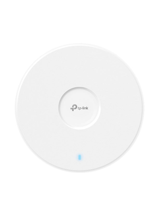 TP-LINK - EAP723 BE3600 Ceiling Mount Wi-Fi 7 Access Point, Dual-Band 2882 Mbps (5 GHz) + 688 Mbps (2.4 GHz), 1× 2.5G Ethernet Port, 250+ Clients, Seamless Roaming, MU-MIMO, Mesh, 160 MHz Bandwidth, OFDMA, Captive Portal, WPA3, PoE/12V DC Power, Centralized Management, Ceiling/Wall Mount Kit Included White - Image 1