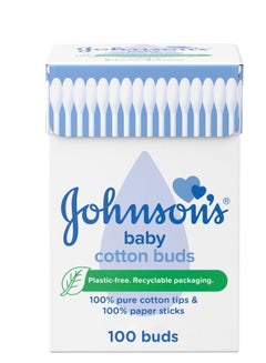 جونسون 600-Piece Baby Cotton Buds (6 Packs Of 100)  - Image 2