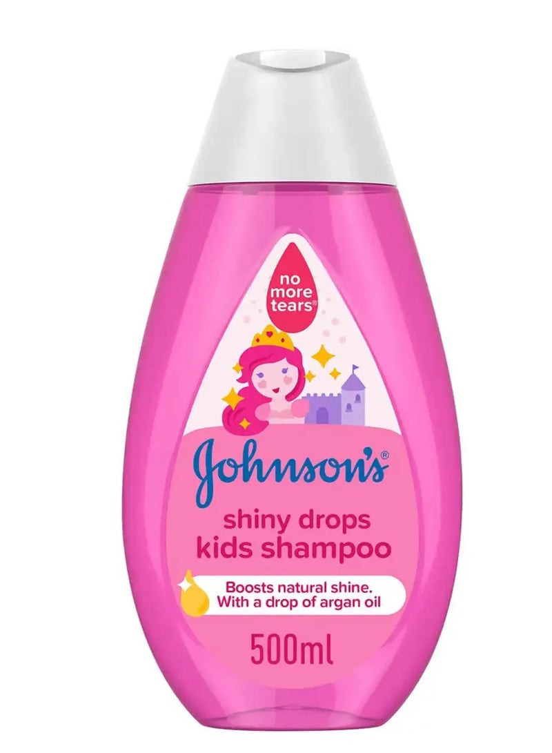 جونسون Pack of 2 Kids Shampoo - Shiny Drops, 500ml  - Image 2