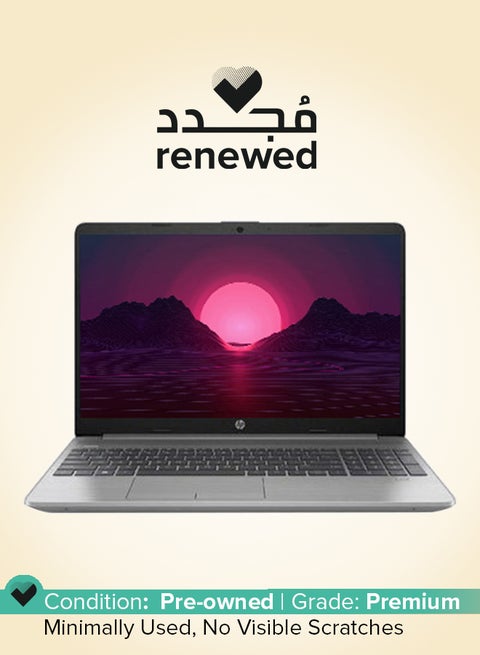 Renewed - 255 G9 Laptop With 15.6-Inch Full HD Display, Ryzen 7-5825U Processor/16GB RAM/512GB SSD/DOS(Without Windows)/AMD Radeon Graphics English/Arabic Asteroid Silver