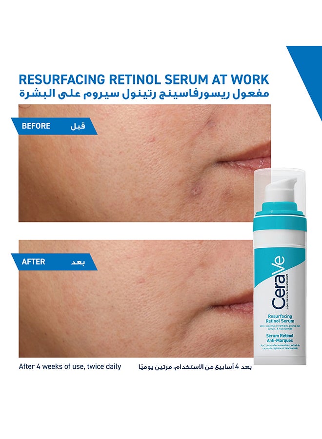CeraVe - Resurfacing Retinol Serum To Reduce The Appearance Of Post-Acne Marks And Pores With Retinol, Licorice Root Extract & Niacinamide 30ml - Image 1
