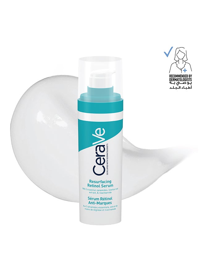 CeraVe - Resurfacing Retinol Serum To Reduce The Appearance Of Post-Acne Marks And Pores With Retinol, Licorice Root Extract & Niacinamide 30ml - Image 1