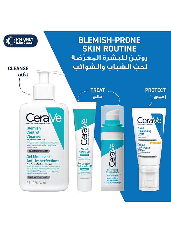 CeraVe - Resurfacing Retinol Serum To Reduce The Appearance Of Post-Acne Marks And Pores With Retinol, Licorice Root Extract & Niacinamide 30ml - Image 1