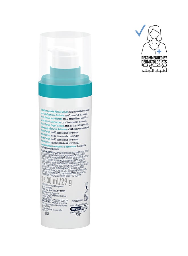 CeraVe - Resurfacing Retinol Serum To Reduce The Appearance Of Post-Acne Marks And Pores With Retinol, Licorice Root Extract & Niacinamide 30ml - Image 1