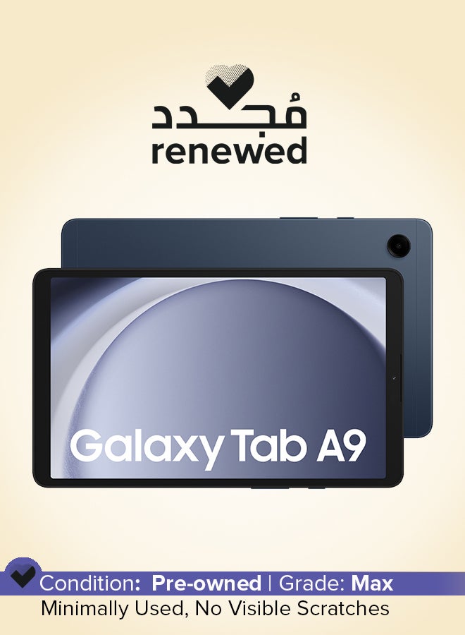 Samsung Renewed  - 8.7 Inch Galaxy Tab A9 64GB Navy With Wi-Fi - Middle East Version - Image 1
