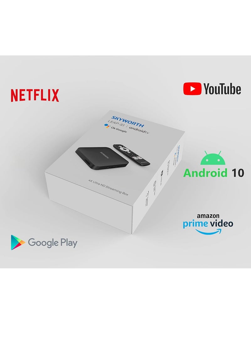 سكاي ورث - سكاي ورث ليب-S1 صندوق تلفزيون أندرويد بدقة 4K ألترا HD – تجربة بث 4K استثنائية، تصميم أنيق Leap-S1 - Image 1