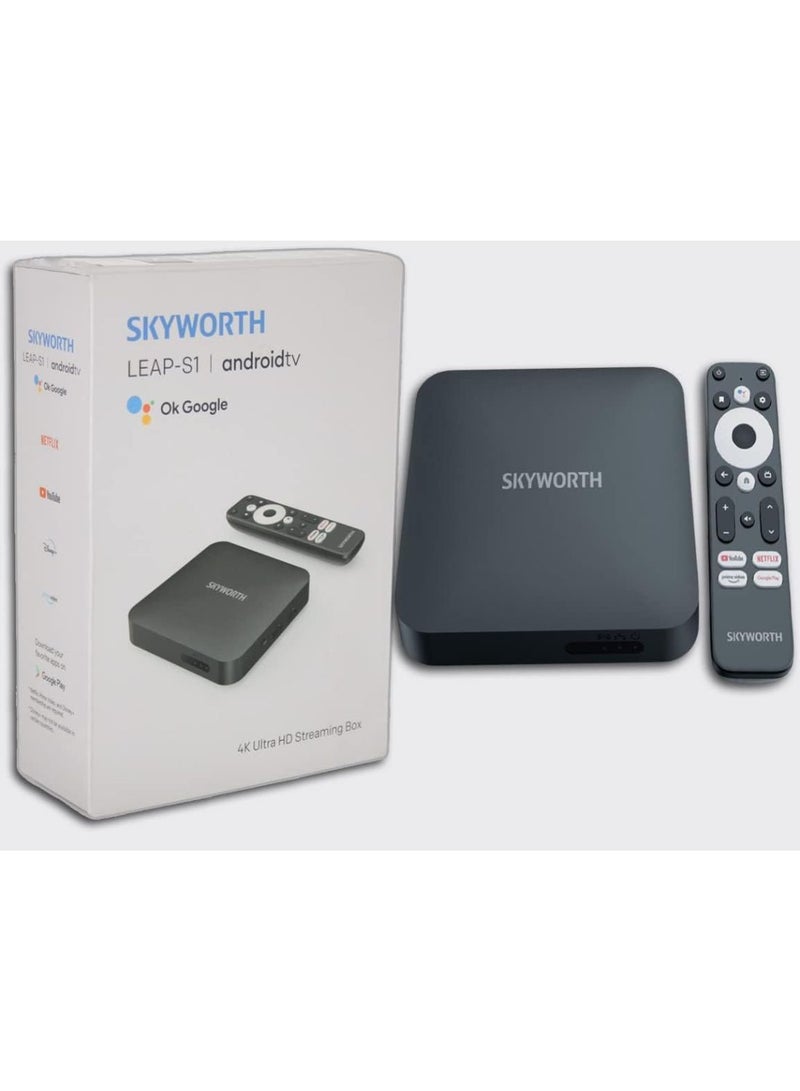 سكاي ورث - سكاي ورث ليب-S1 صندوق تلفزيون أندرويد بدقة 4K ألترا HD – تجربة بث 4K استثنائية، تصميم أنيق Leap-S1 - Image 1