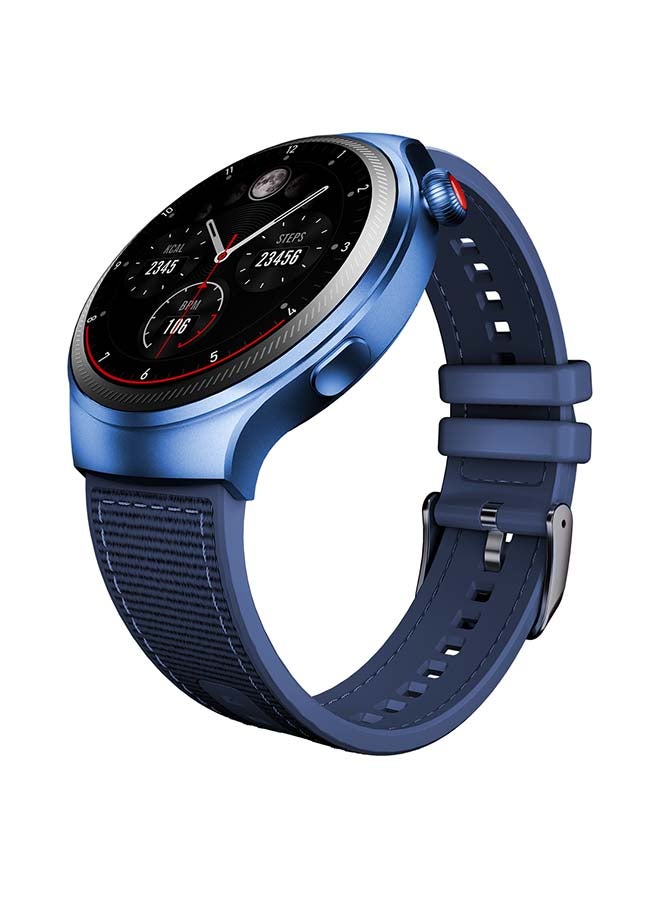 ITEL Smart Watch O43 1.43" AMOLED 2.5D AOD Display, IP68 Waterproof, 100+ Sports Mode, Health Monitor, Full Metal Starlight Design, Fast Charging Tranquil Blue  - Image 3