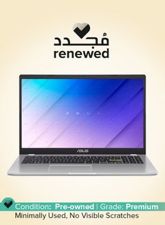 ASUS Renewed - Vivobook E510MA-BR911 Laptop With 15.6-inch HD (1366 x 768) Display, Intel Celeron N4020 Processor/4GB RAM/256G SSD/DOS(Without Windows)/Intel UHD Graphics 600 English/Arabic White Dreamy  - Image 1