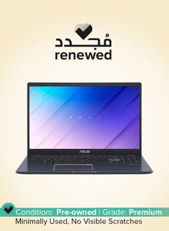 ASUS Renewed - E510MA-BR698 Laptop With 15.6-inch HD Display, Celeron N4020 Processor/4GB RAM/256GB SSD/DOS(Without Windows)/Intel UHD Graphics 600/ English/Arabic Peacock Blue  - Image 1
