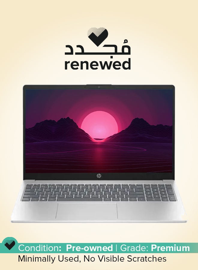 HP Renewed - 250 G10 Laptop With 15.6-inch Full HD Display, Core i3-1315U Processor/4GB RAM/256GB SSD/DOS(Without Windows)/Intel UHD Graphics/ English/Arabic Natural Silver - Image 1