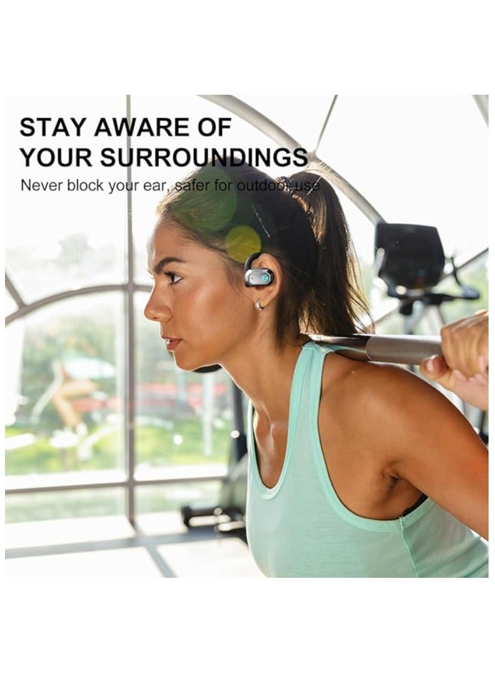 EDIFIER - Air 2 Open Ear Earbuds with Ear Loops, Bluetooth 5.3 Open Ear Wireless Headphones with Boosted Bass, Built-in ENC Mic, 28H Playtime, RGB, Silicone Earhook for Workout Running Gaming White - Image 1