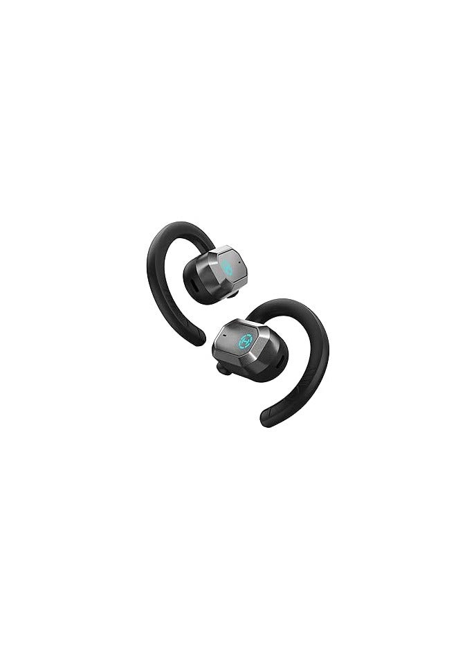 EDIFIER - Air 2 Open Ear Earbuds with Ear Loops, Bluetooth 5.3 Open Ear Wireless Headphones with Boosted Bass, Built-in ENC Mic, 28H Playtime, RGB, Silicone Earhook for Workout Running Gaming Black - Image 1